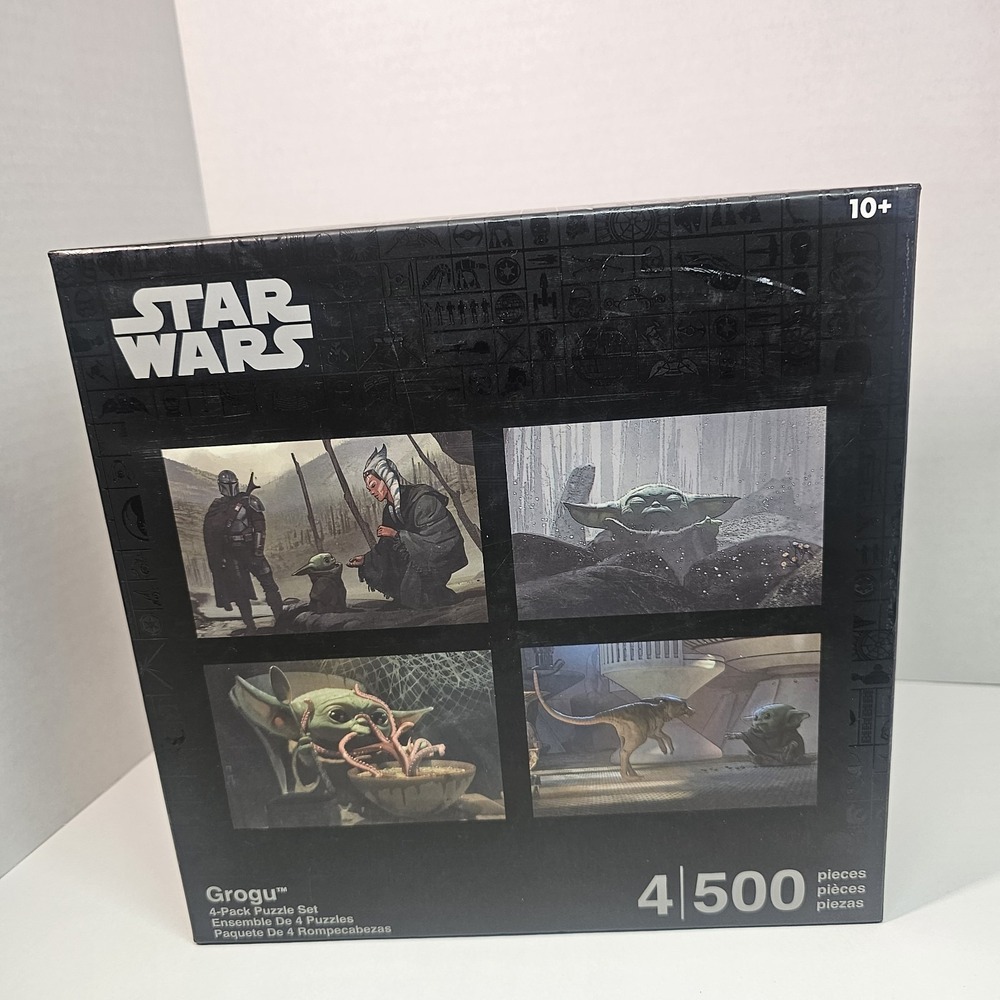 Star Wars Grogu 4 Pack Puzzle Set 4x500 Pieces‎ Mandalorian Baby Yoda - Picture 3 of 8